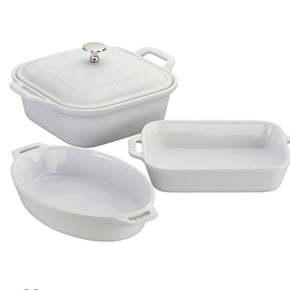 Staub Ceramics 4-PC Baking Set- White - Picture 12 of 14